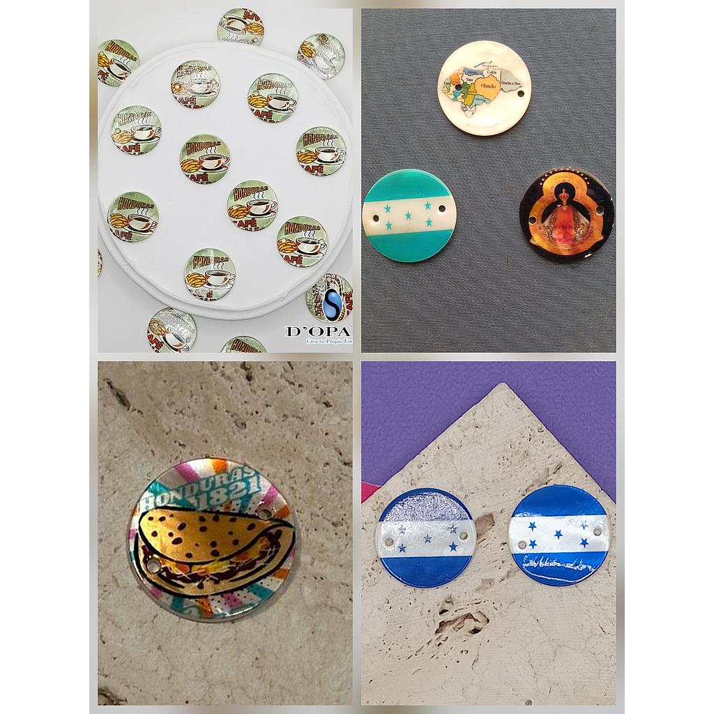 DIJES HONDURAS DE CONCHA NACAR 20MM
