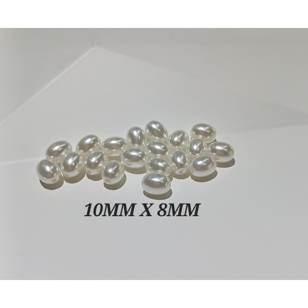 PERLA ACRILICA 10X8MM 10PCS