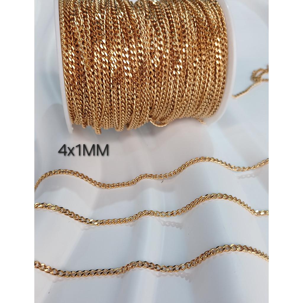 CADENA ACERO 4X1MM YARDA