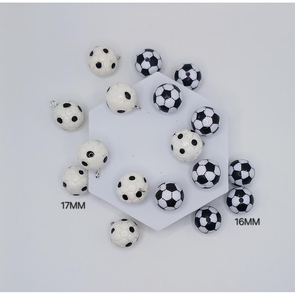 DIJES ACRILICOS DE PELOTA DE FUTBOL 2PCS