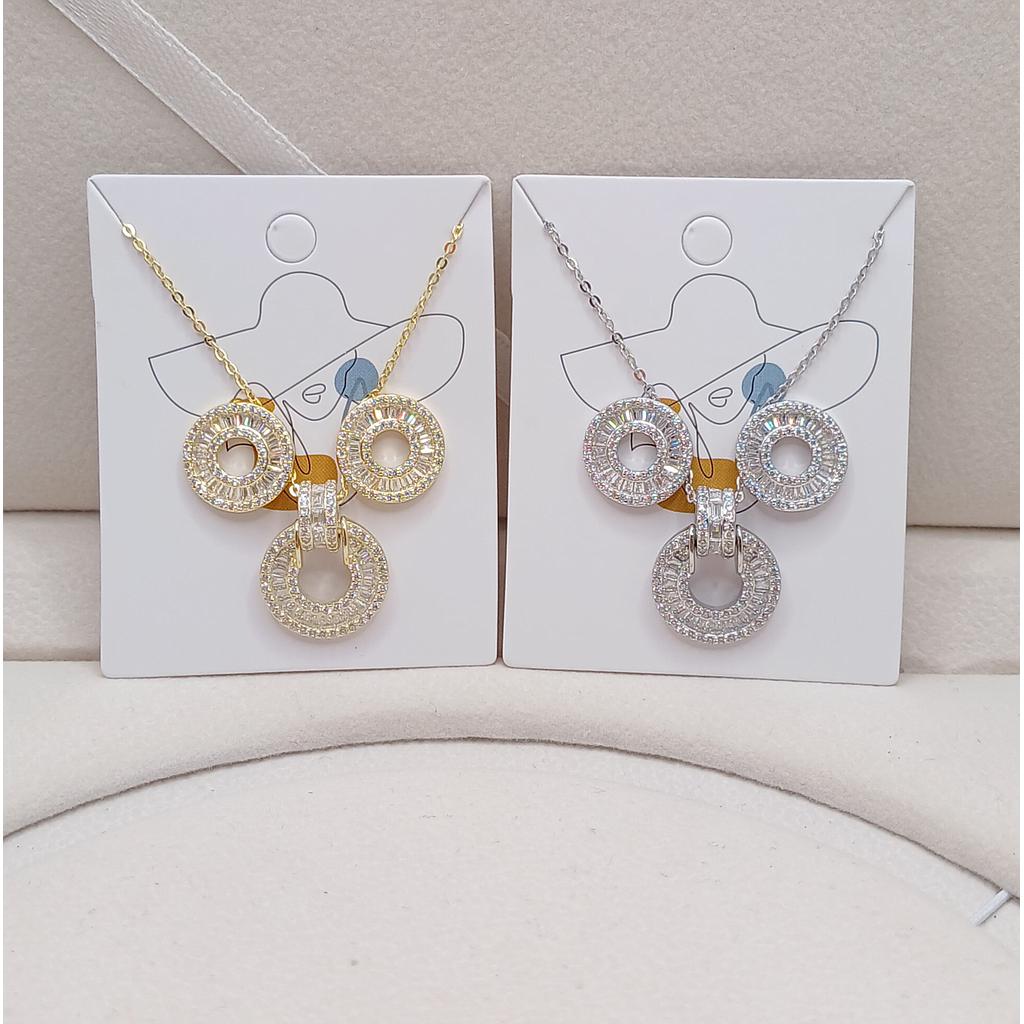 SET CADENA CON DIJE Y ARETES DE PLATA 925