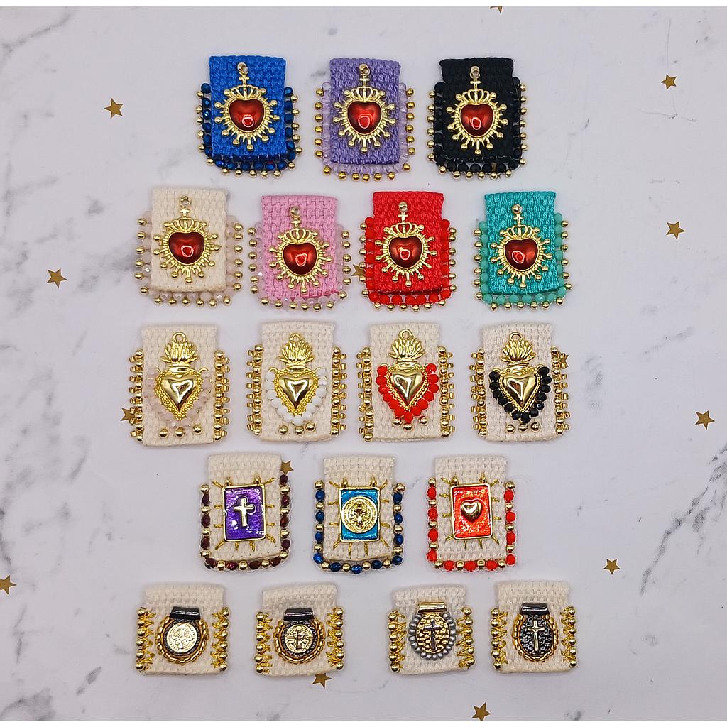 ESCAPULARIOS DE TELA TEJIDOS