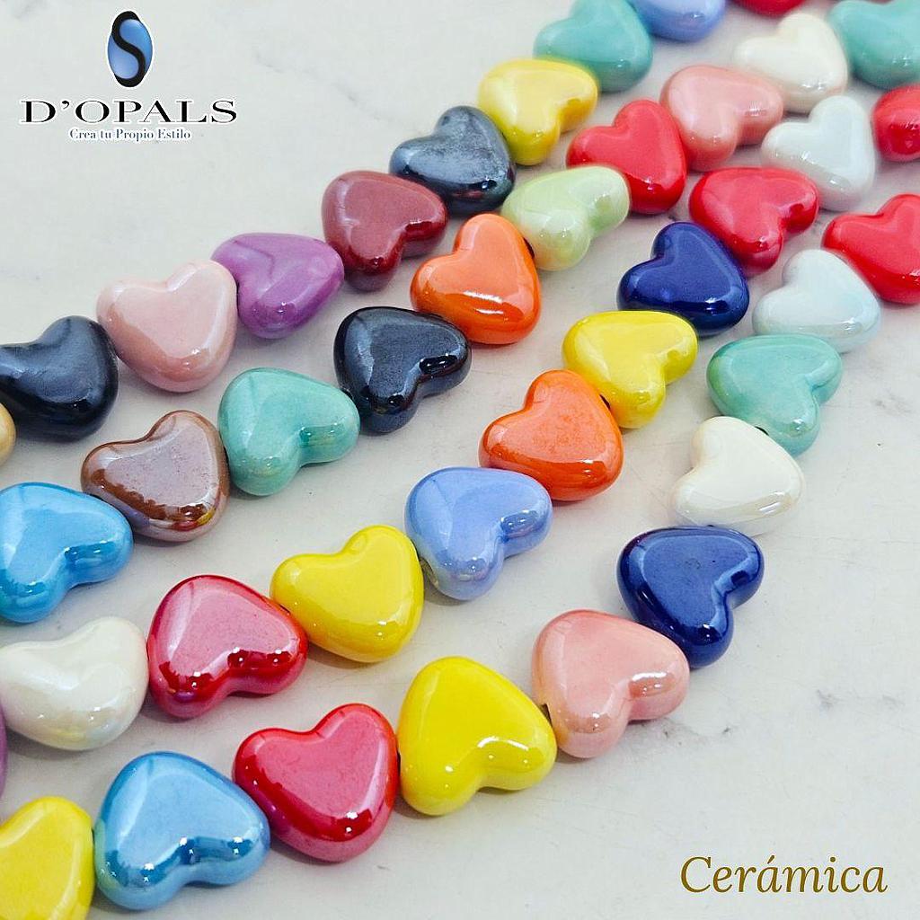 CERAMICA DE CORAZON 15MM
