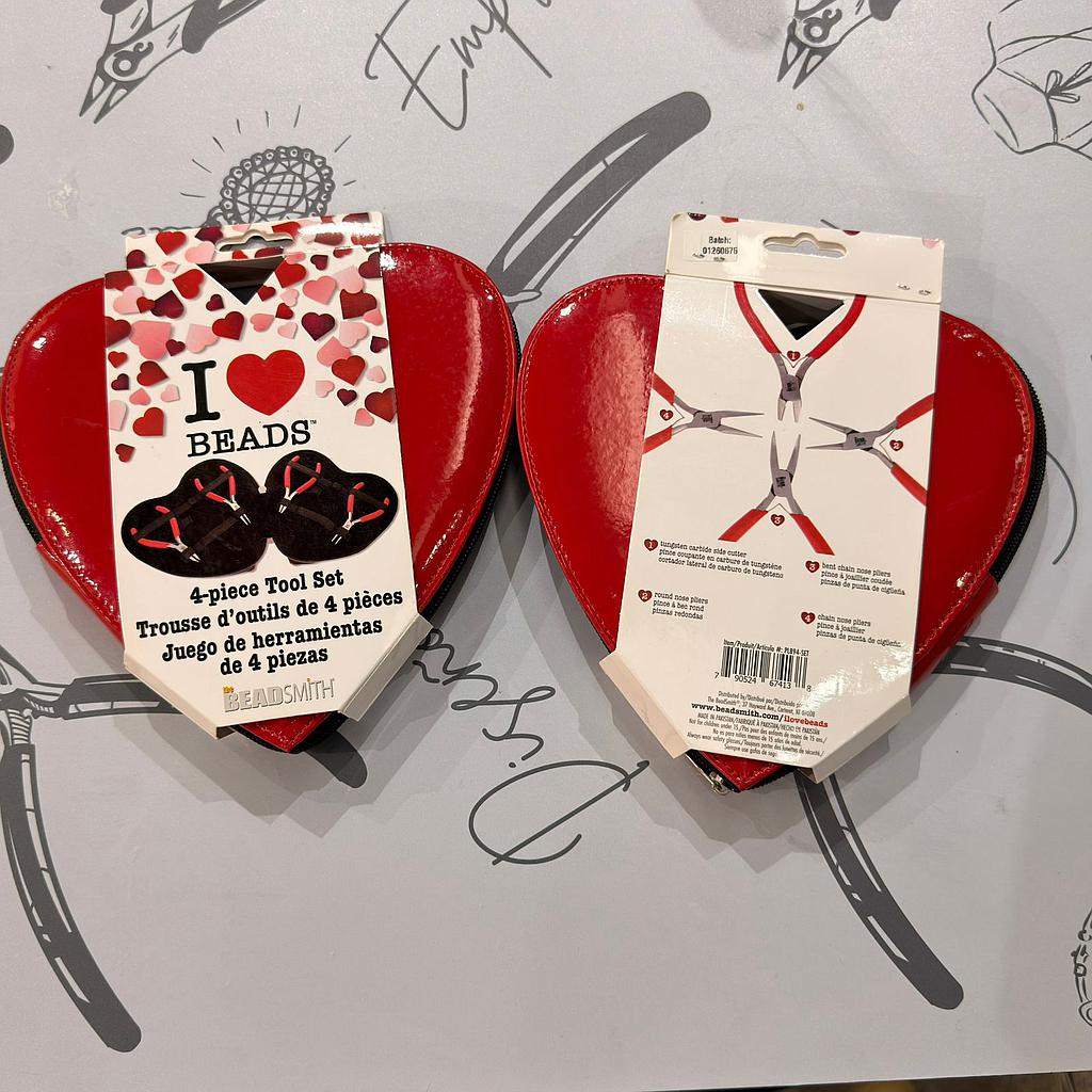KIT DE HERRAMIENTAS 4PCS CORAZON