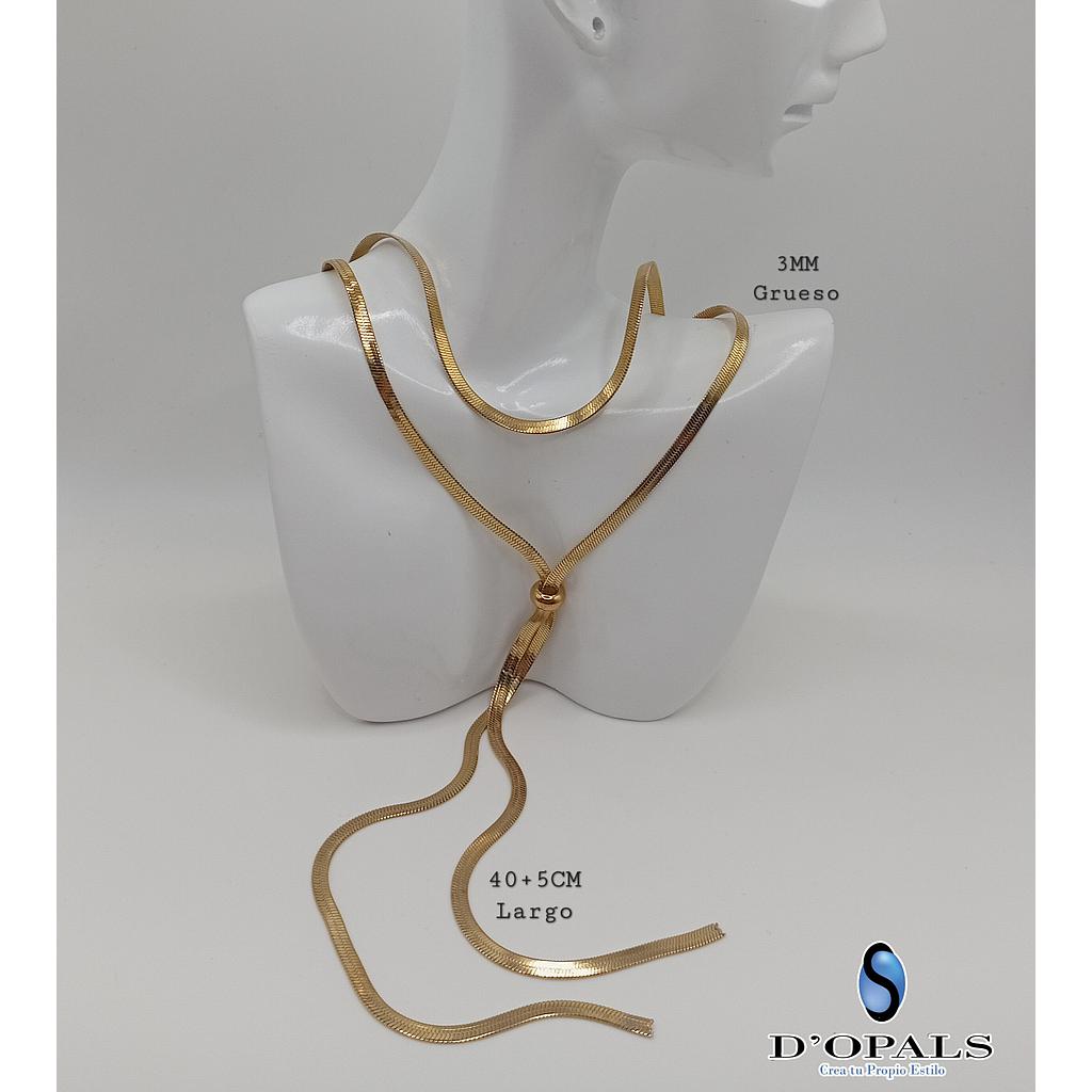 CADENA TERMINADA DE ACERO INOXIDABLE 3MM - 40+5CM