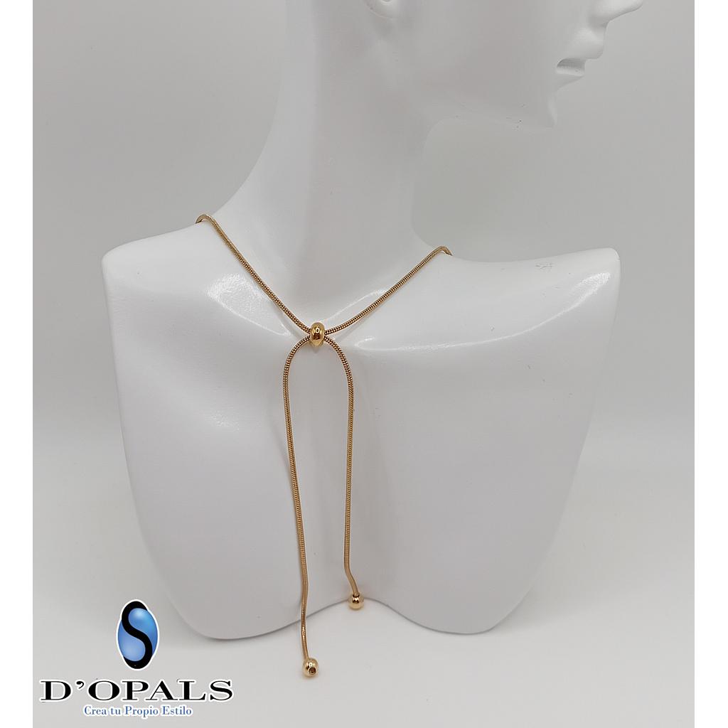 CADENA TERMINADA AJUSTABLE DE ACERO INOXIDABLE 30CM