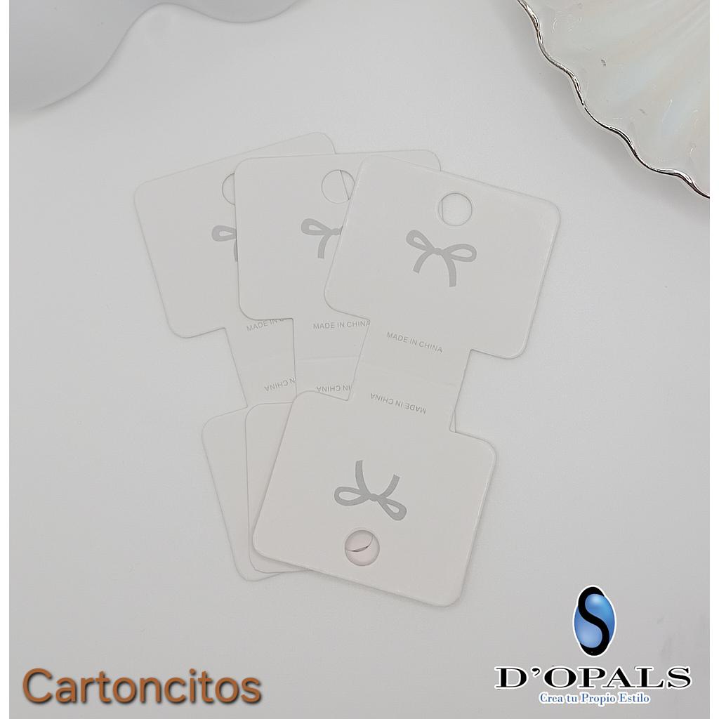 PAQUETE CARTON EXHIBIDOR PARA CADENA, PULSERA 100PCS