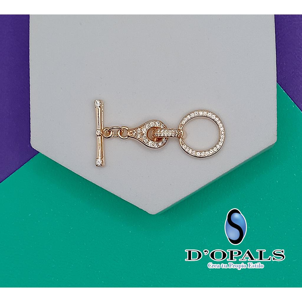 BROCHE TIPO T DE ELECTROENCHAPADO