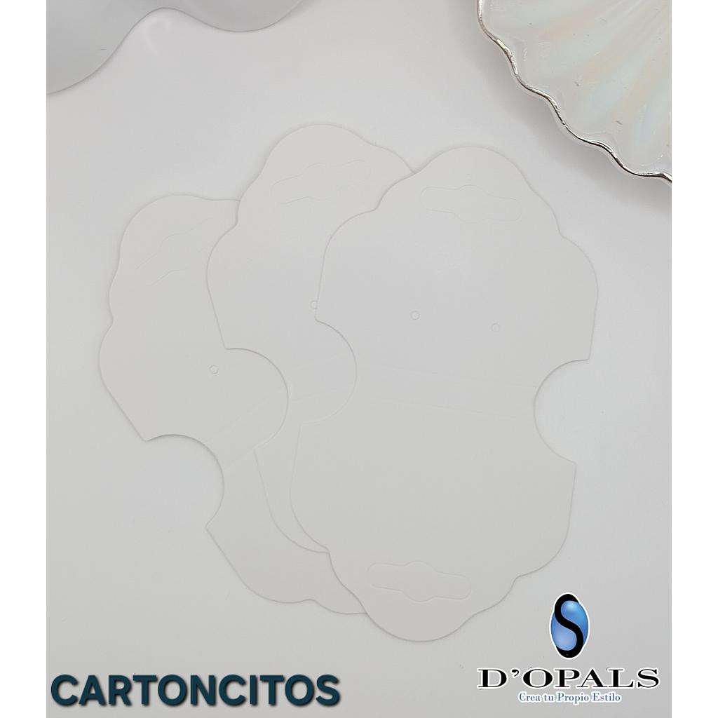 PAQUETE CARTON EXHIBIDOR PARA ARETES Y CADENAS 100PCS