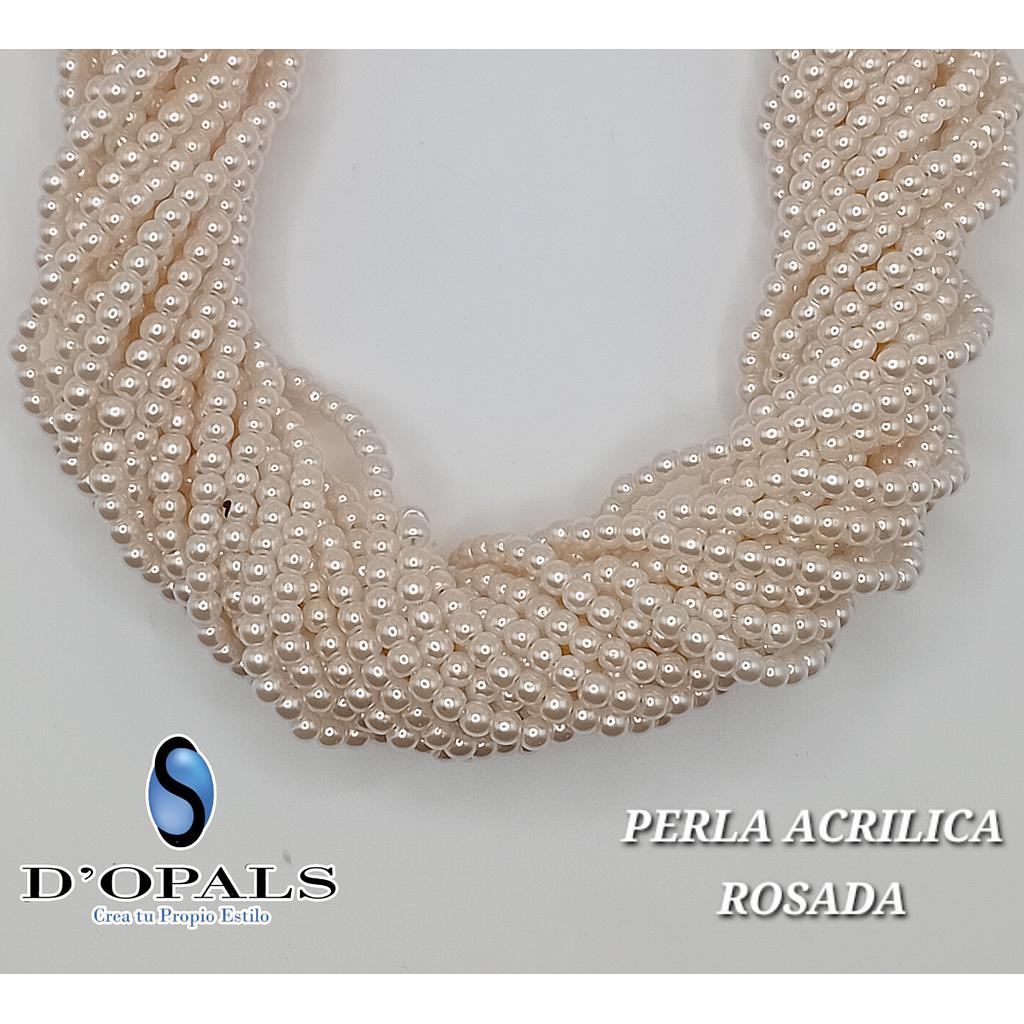 PERLA ACRILICA ROSADA 4MM