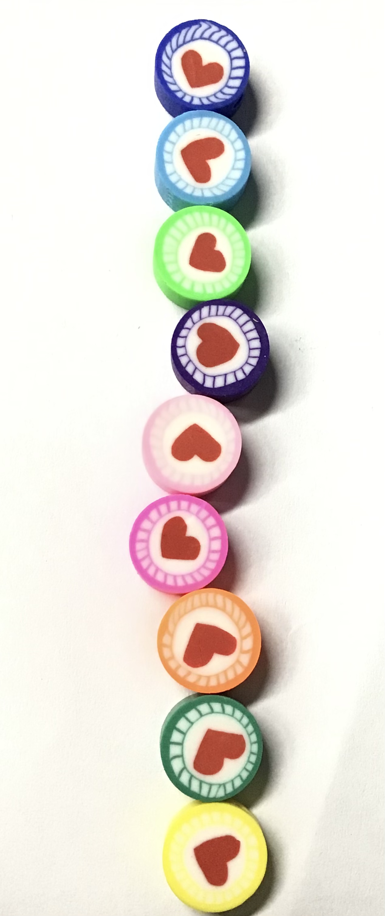 FIMO CORAZON REDONDO RISTRA 40PCS