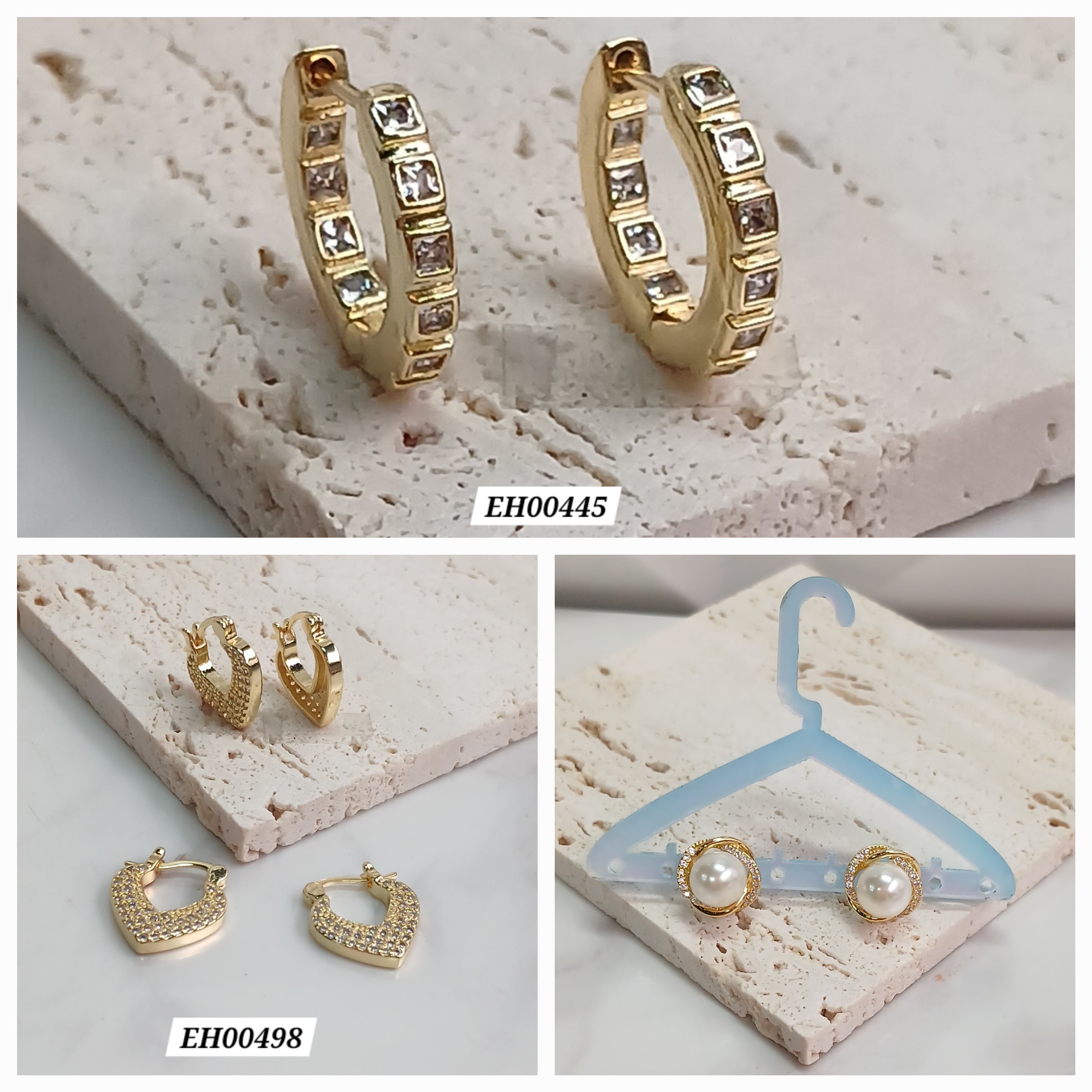 HOOPS Y ARETES DE MICROCIRCONIA