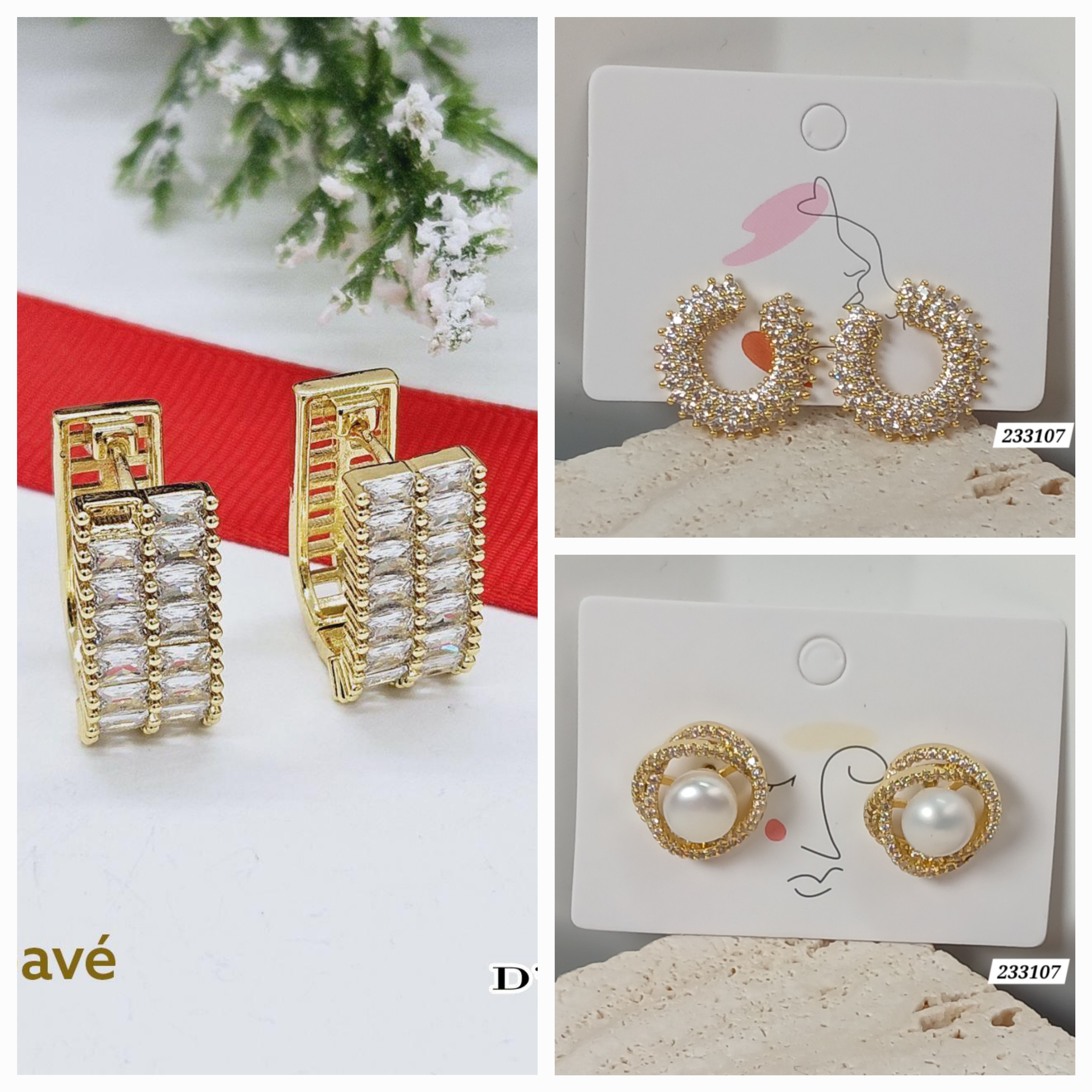 HOOPS Y ARETES DE MICROCIRCONIA