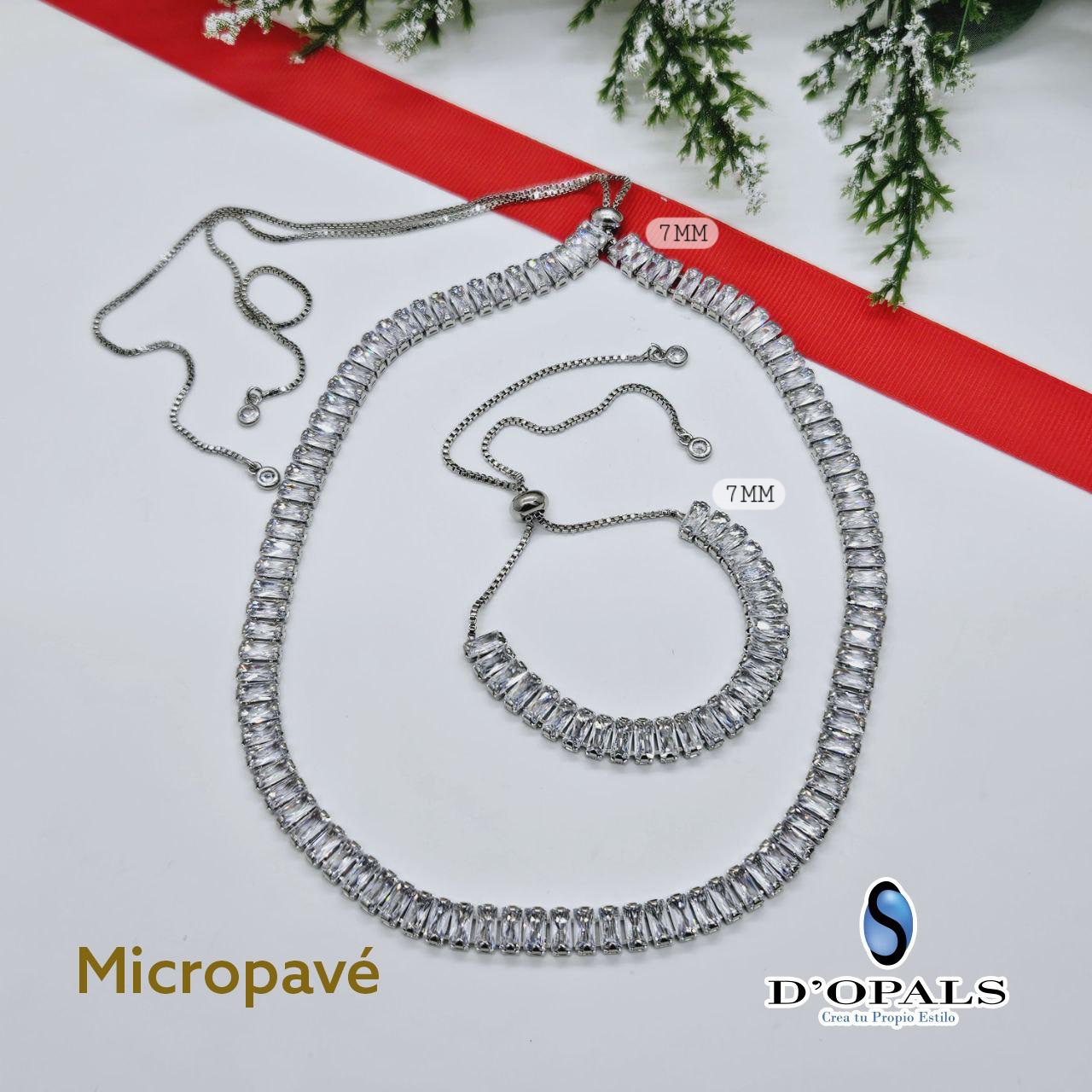 SET COLLAR Y PULSERA DE MICROCIRCONIA