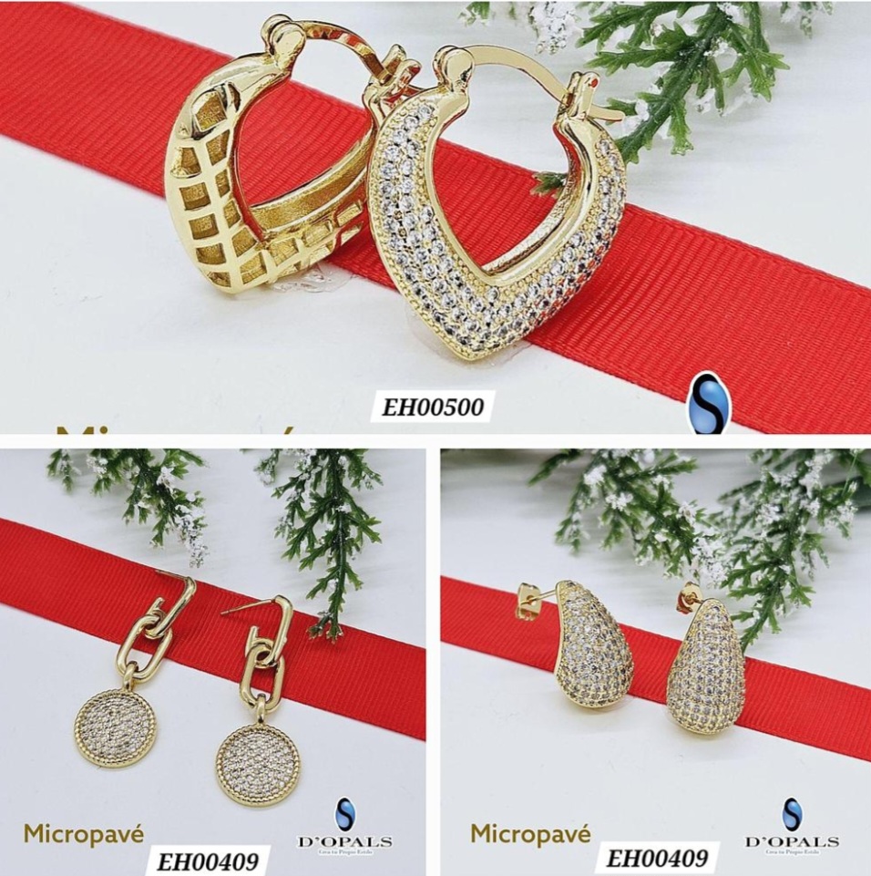 HOOPS Y ARETES DE MICROCIRCONIA