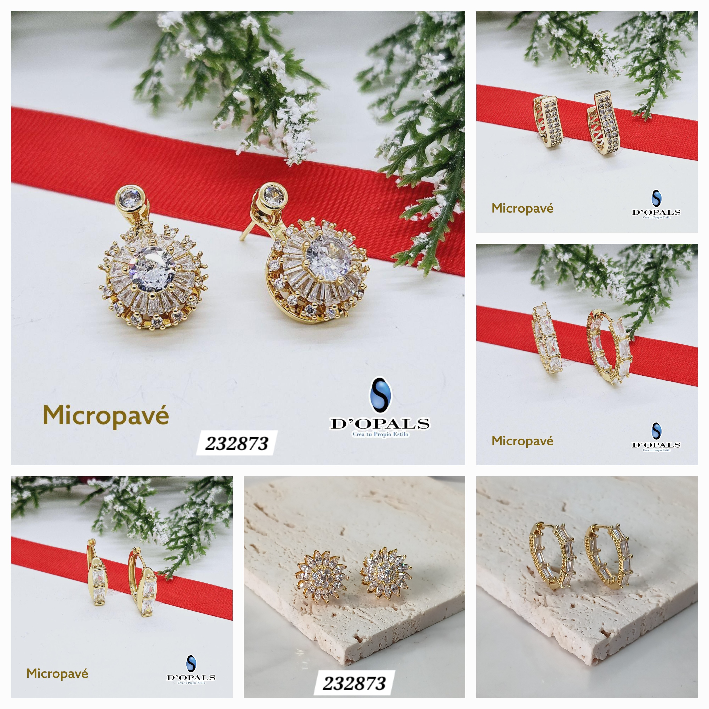 HOOPS Y ARETES DE MICROCIRCONIA