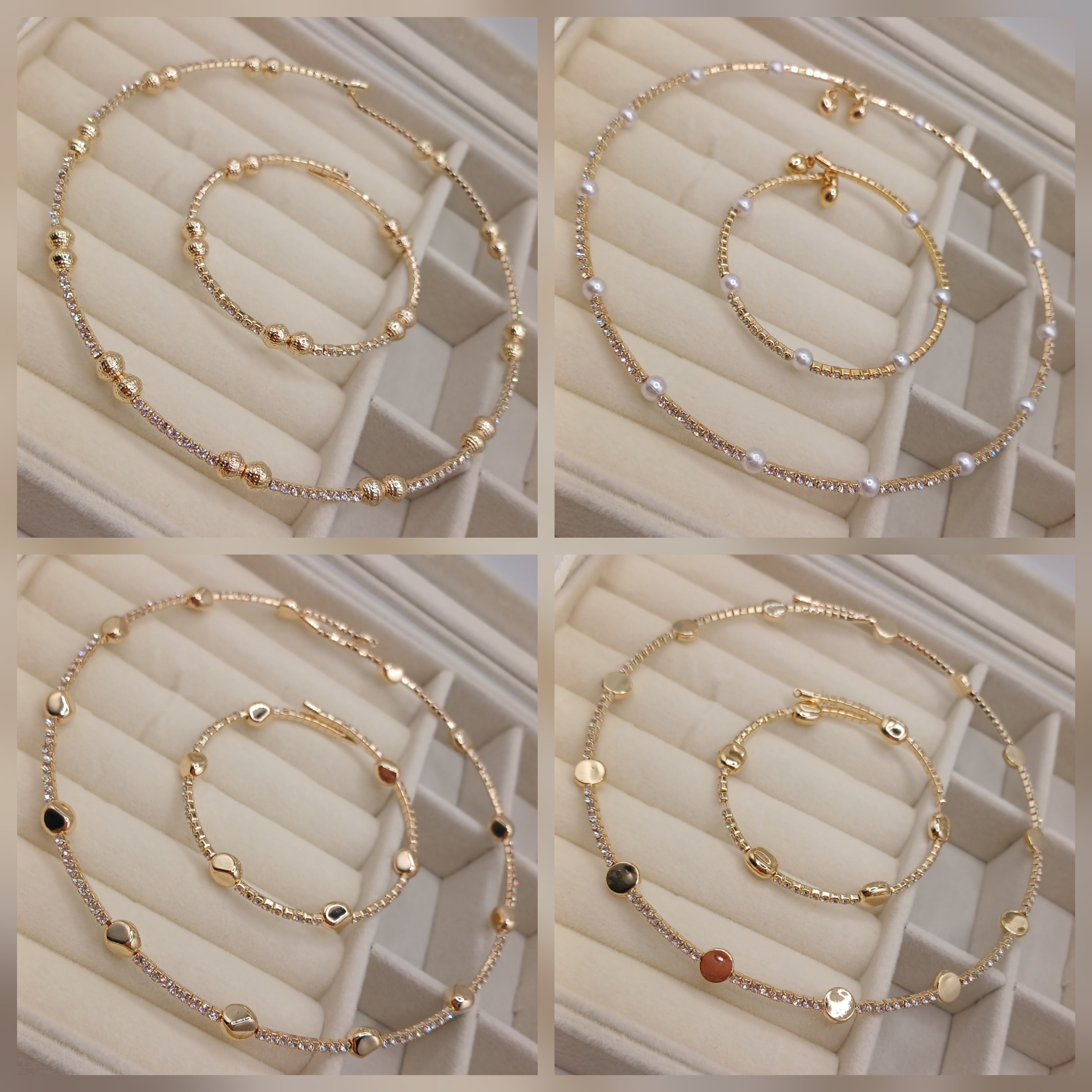 SET COLLAR Y PULSERA MICROCIRCONIA