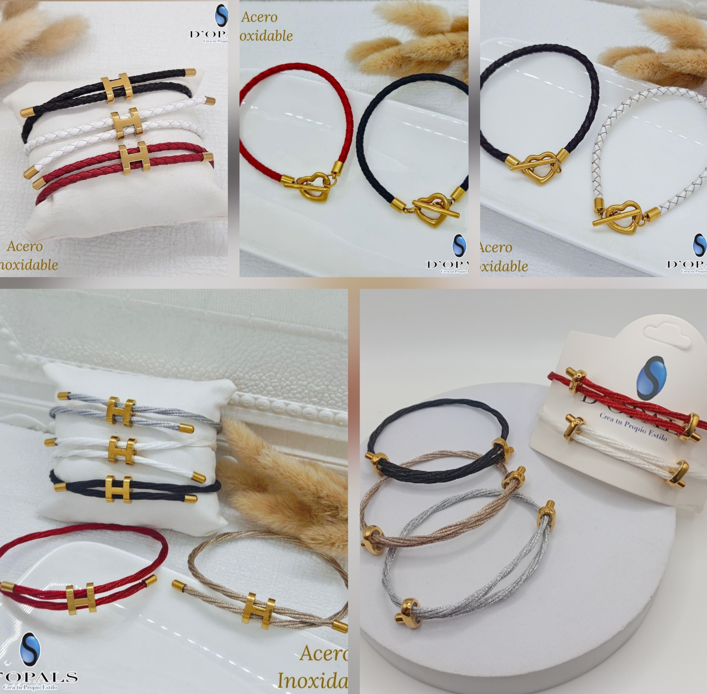 FAJA CORREDIZA DE CORDON TRENZADO ACERO INOXIDABLE