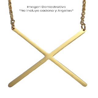 DIJE LETRA X 40MM