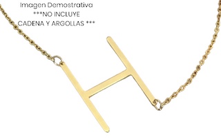 DIJE LETRA H 40MM