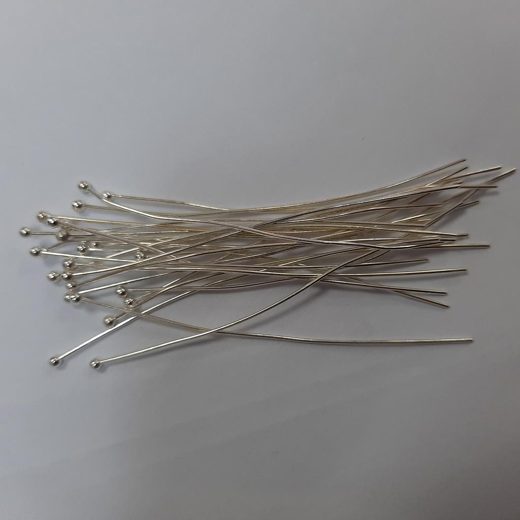 PINES DE FANTASIA PLATEADOS 2 1/2 PULG 0.5X60 25PCS