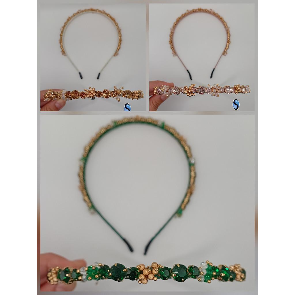 DIADEMA PARA CABELLO CON CRISTALES