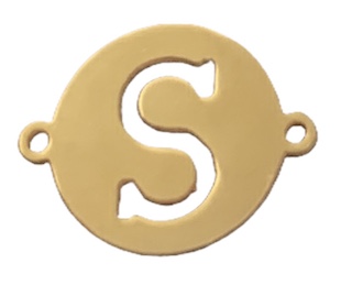 DIJE LETRA S PULSERA 15MM