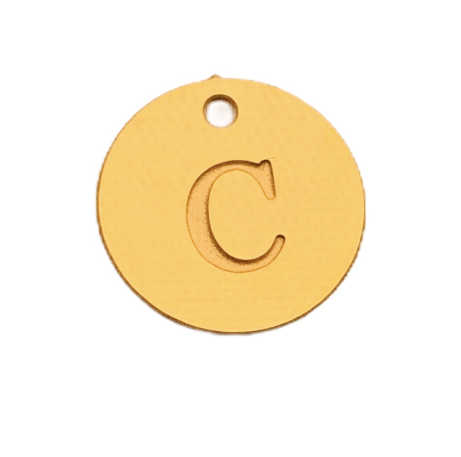 DIJE LETRA C 12MM