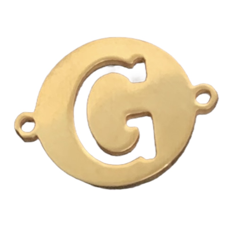 DIJE LETRA PULSERA 15MM