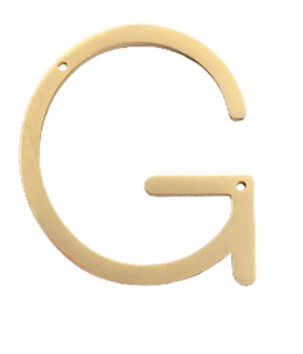 DIJE LETRA G 40MM