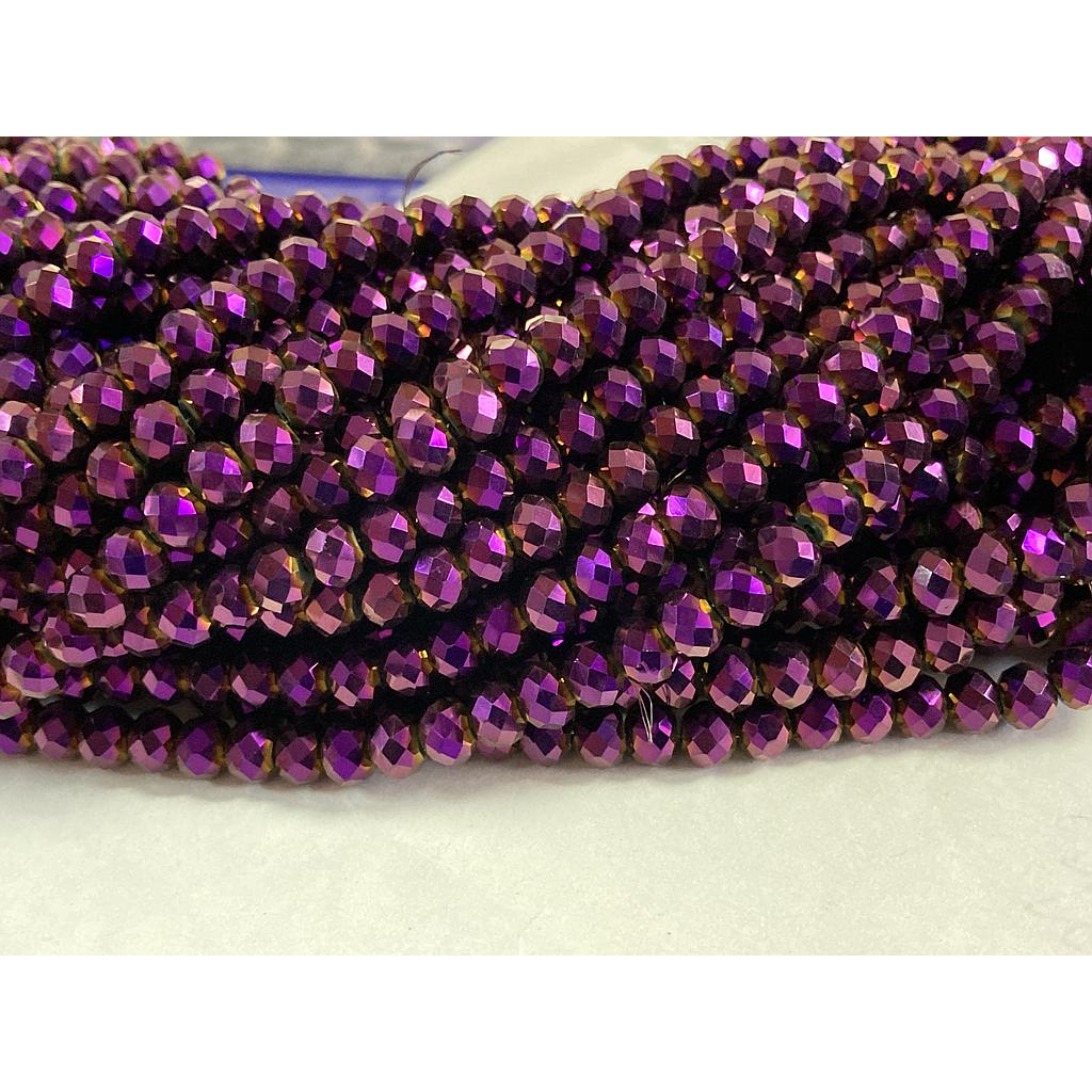 CRISTAL RONDEL MORADO UVA AB 6MM