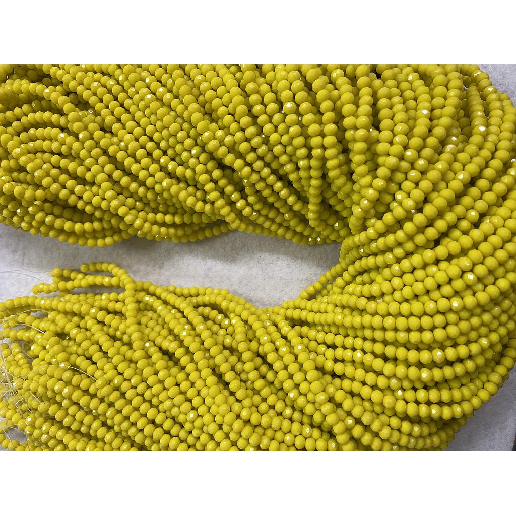 CRISTAL RONDEL MATE AMARILLO CANARIO 4MM
