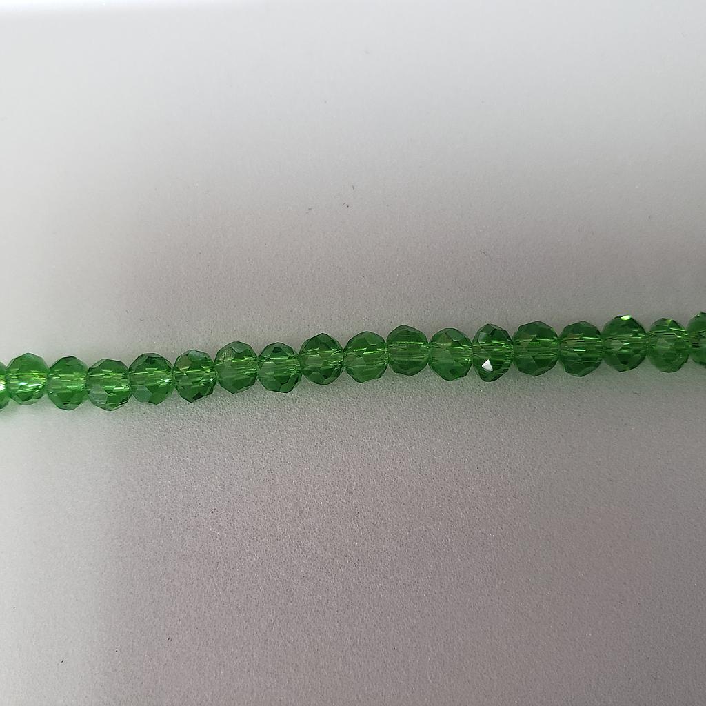 CRISTAL RONDEL VERDE PERA 4MM