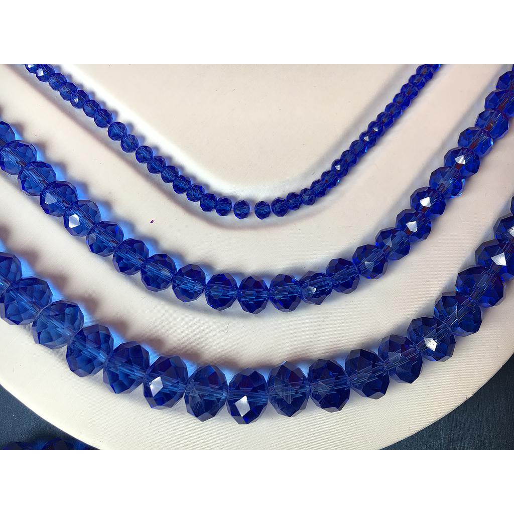 CRISTAL RONDEL AZUL ZAFIRO 6MM