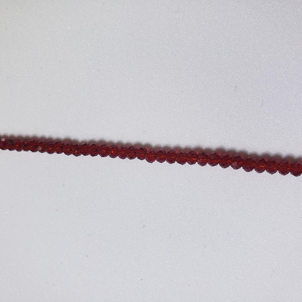 CRISTAL RONDEL ROJO VINO 3MM
