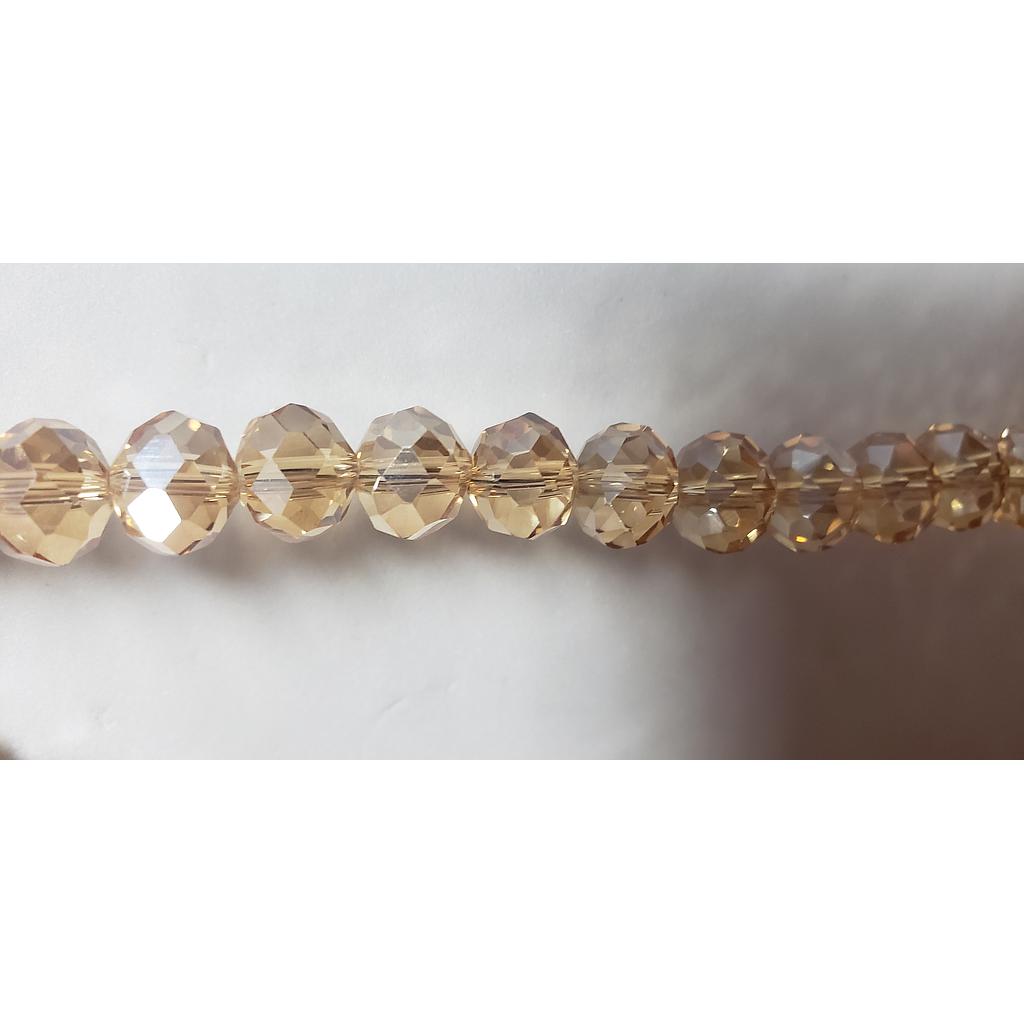 CRISTAL RONDEL CHAMPAGNE 10MM