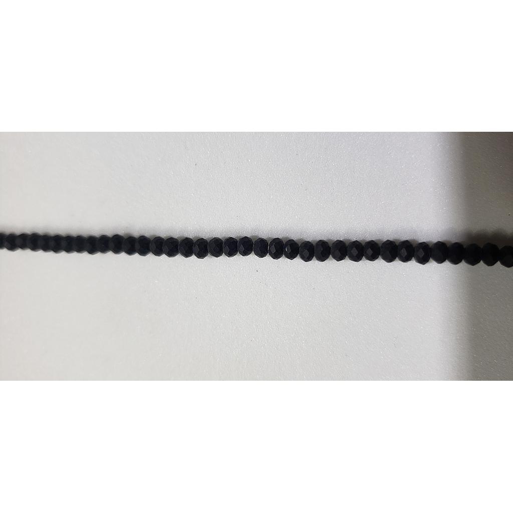 CRISTAL RONDEL NEGRO MATE 2MM