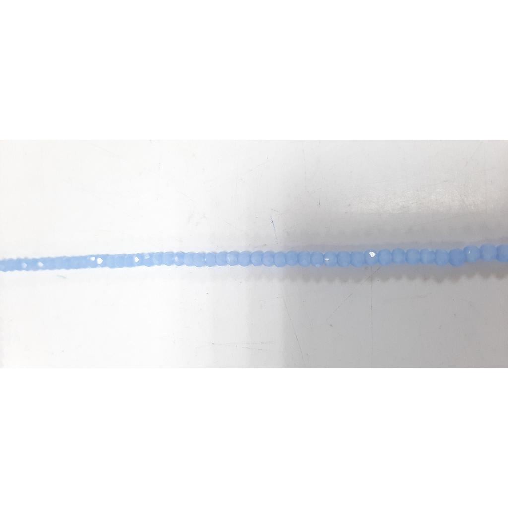 CRISTAL RONDEL MATE AZUL MAYA 3MM