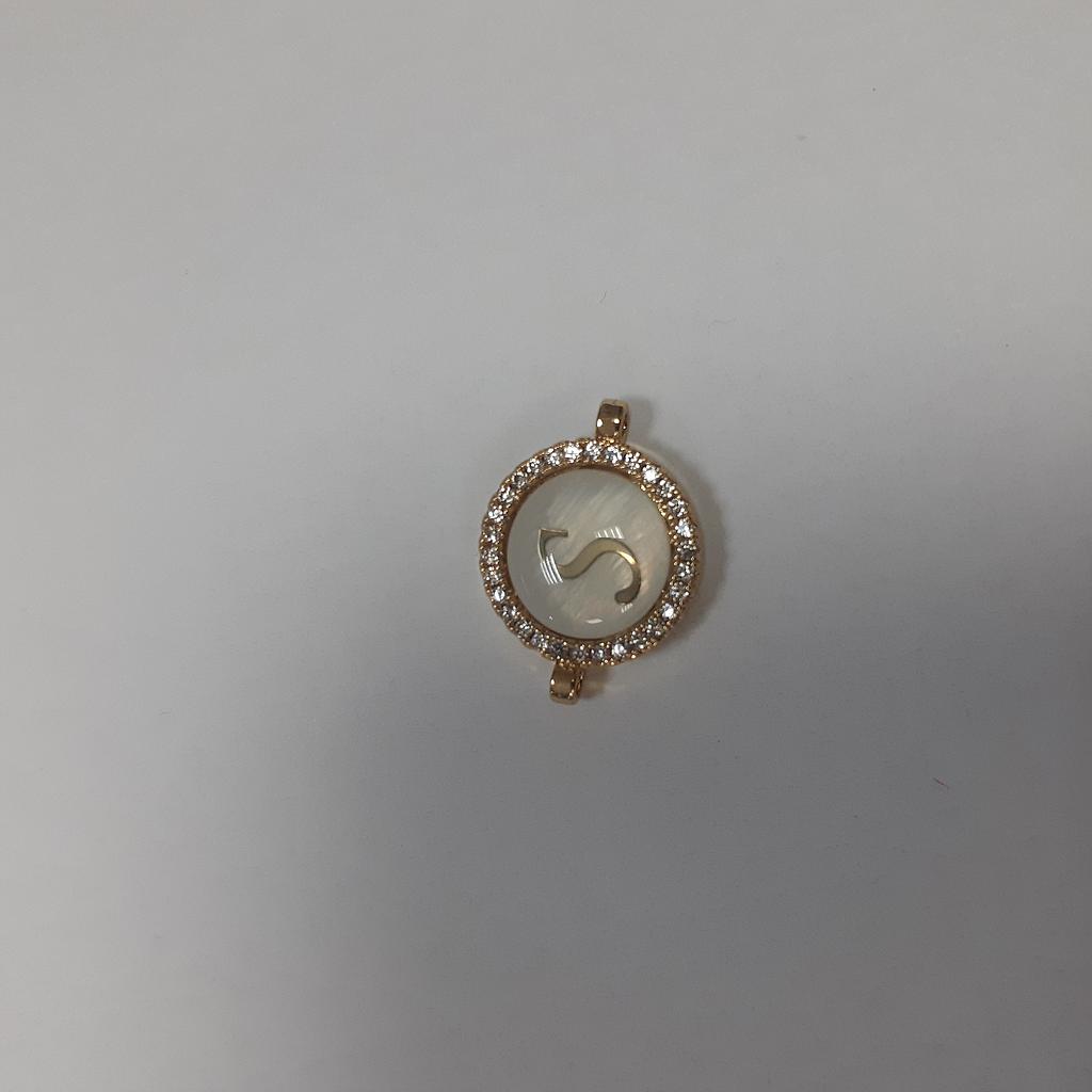 DIJE  LETRA S PARA PULSERA