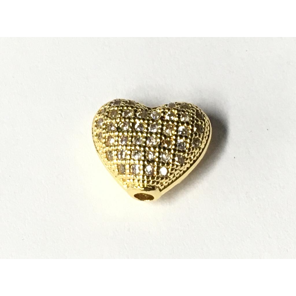 DIJE CORAZON 11X9MM MICROCIRCONIA