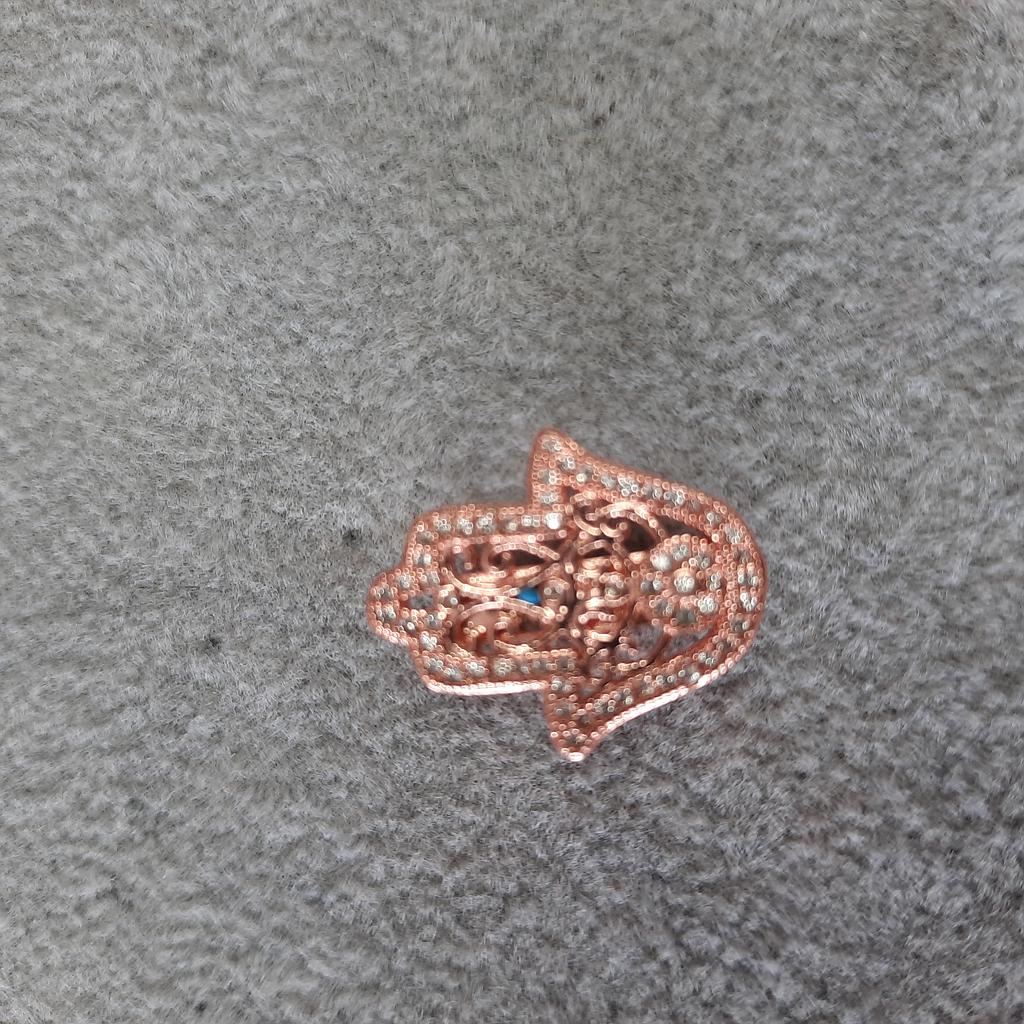 DIJE ROSA MICROCIRCON ROSADO