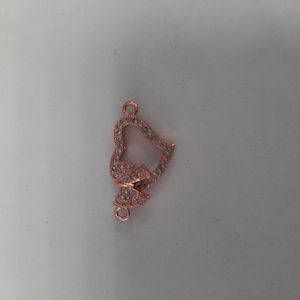 SEPARADOR CORAZON MICROCIRCON ROSADO