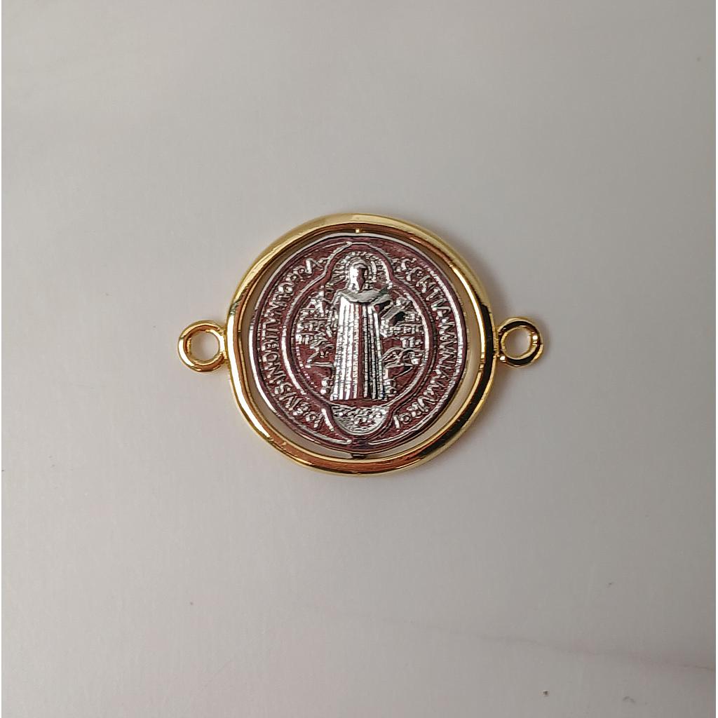 DIJE DE SAN BENITO MICROCIRCONIA 20MM