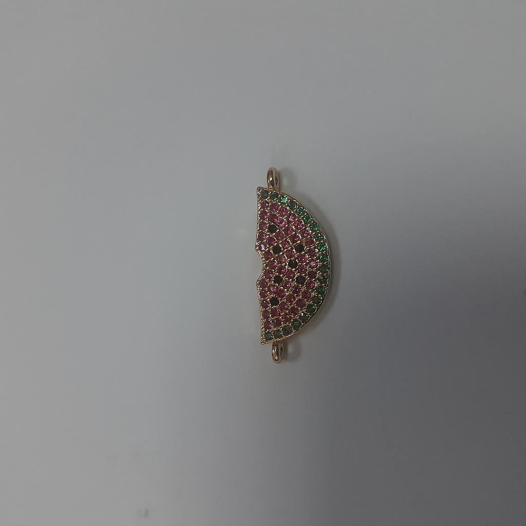 DIJE MICROCIRCON PLATEADO SANDIA