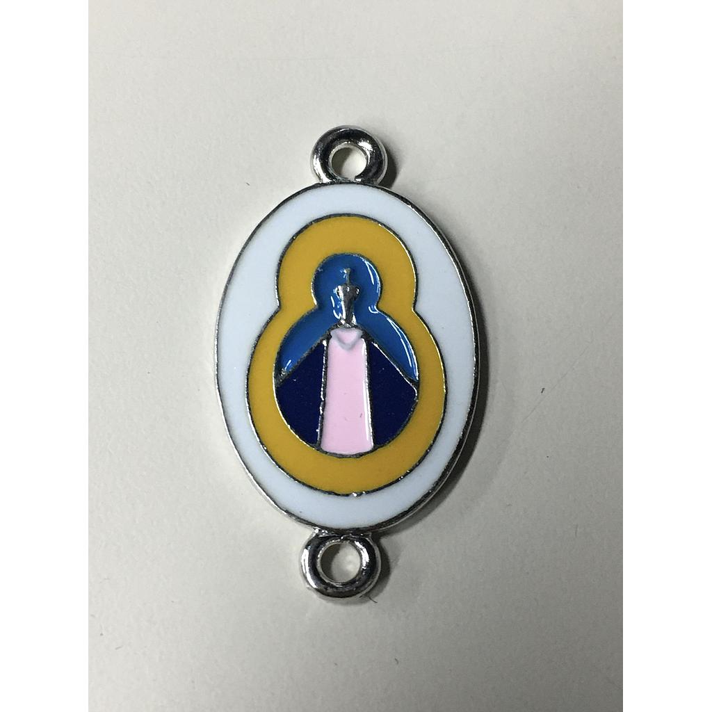 DIJE VIRGEN DE SUYAPA PEWTER Y ENAMEL