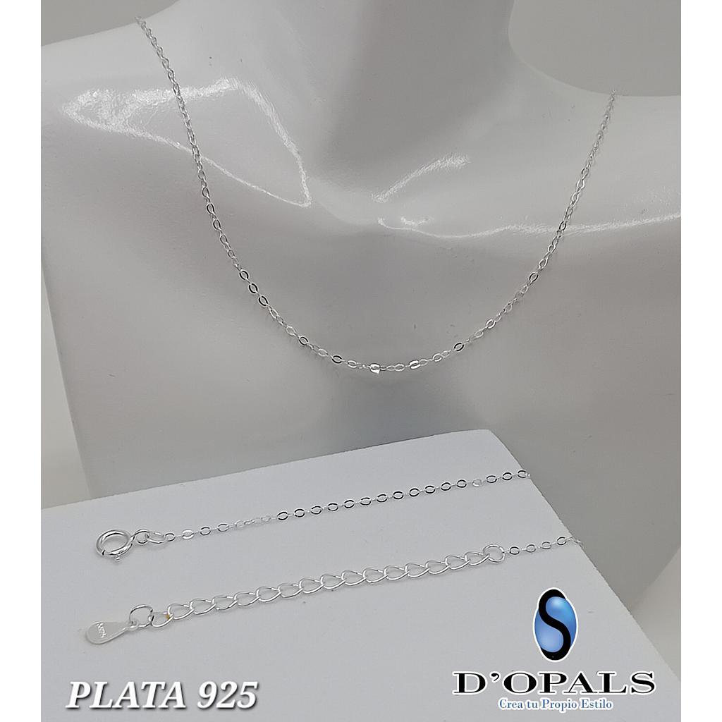 CADENA TERMINADA DE PLATA 925 45CM