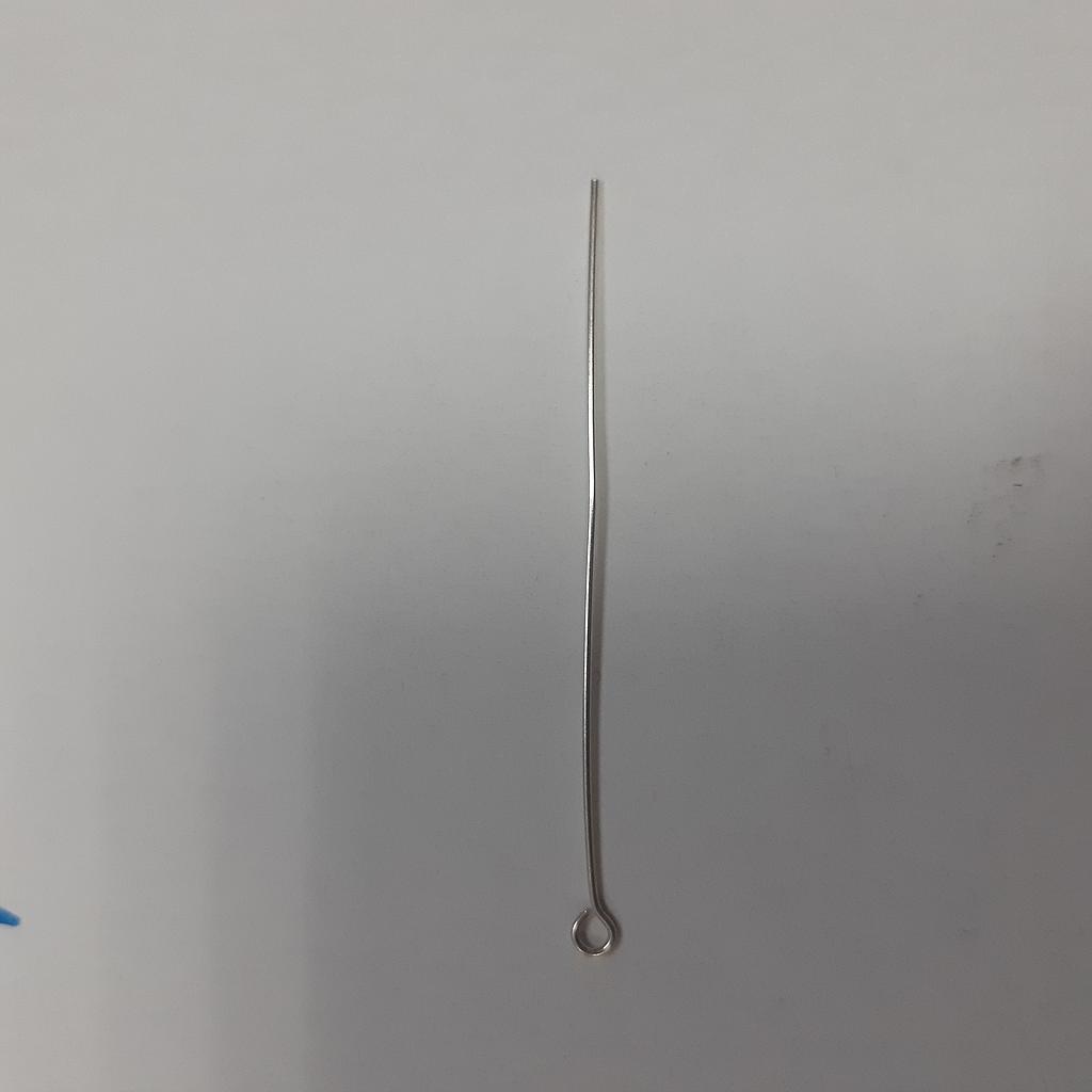 PINES DE PLATA CON ARGOLLA 2 PULG