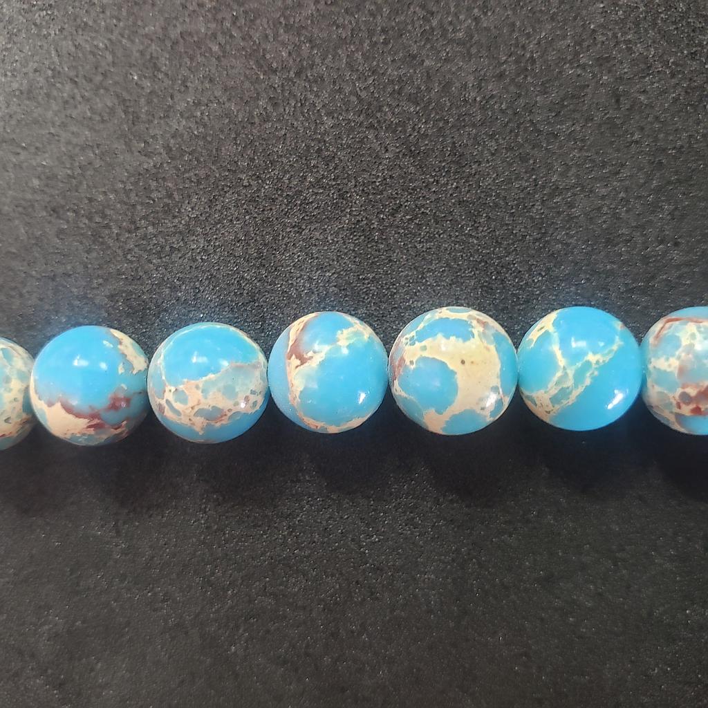 PIEDRA JASPER AZUL 10MM