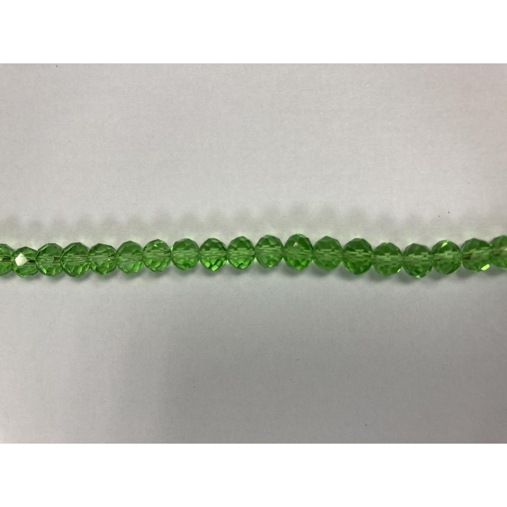 CRISTAL RONDEL VERDE PERA 6MM