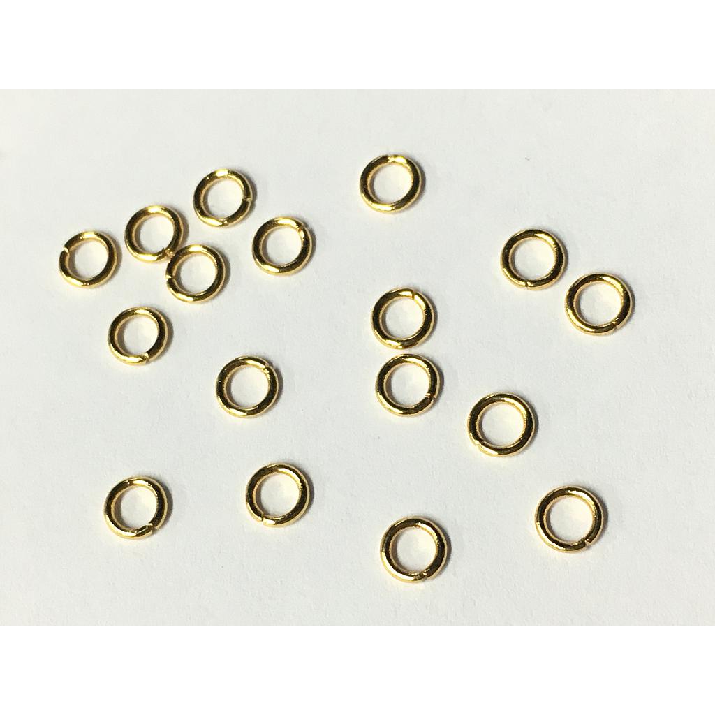 ARGOLLAS ABIERTAS DE ACERO 0.7X4MM 20PIEZAS